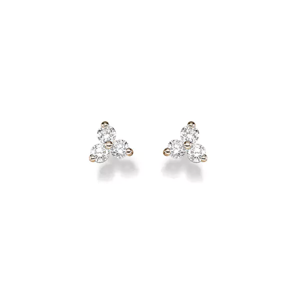 L.A Creation Miss Petite | Zarte Ohrringe in 585/000 Roségold und Brillanten | total 0,30 ct